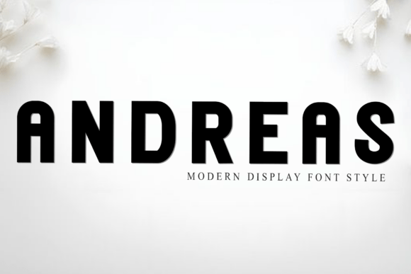 Andreas: The Festive Display Font for Holiday Crafts