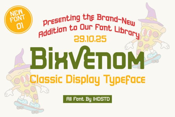 Bixvenom: The Classic Display Typeface for Timeless Craft Branding