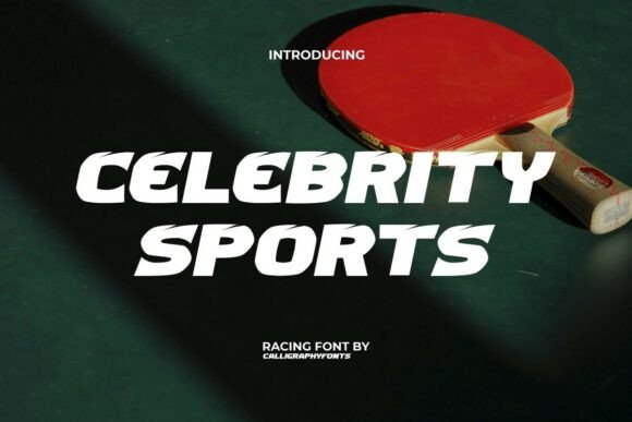 Celebrity Sports Typeface for High-Energy Branding Projects