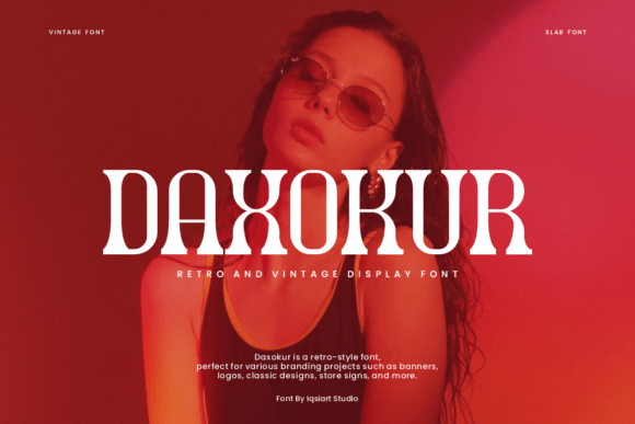 Daxokur: The Cool Display Font for Modern Campaigns
