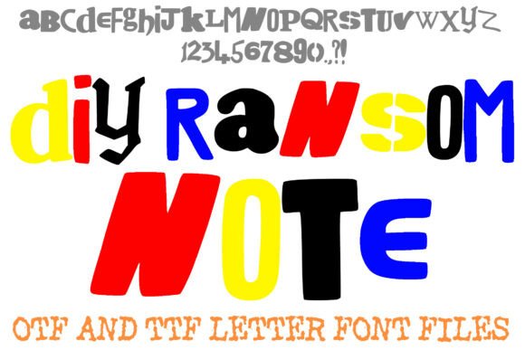 Diy Ransom Note: The Bold Typeface for Edgy Brand Identity