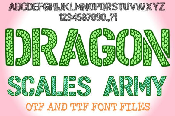 Dragon Scales Army: The Ultimate Display Font for Bold Branding