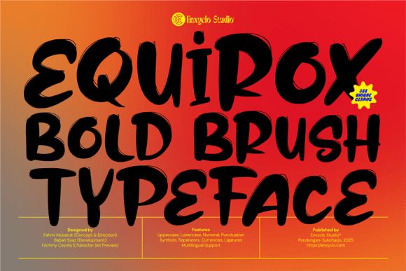 Equirox: A Bold Brush Font for Dynamic Brand Identity