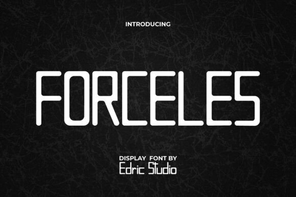 Forceless Typeface: A Futuristic Display Font for Modern Digital Brands