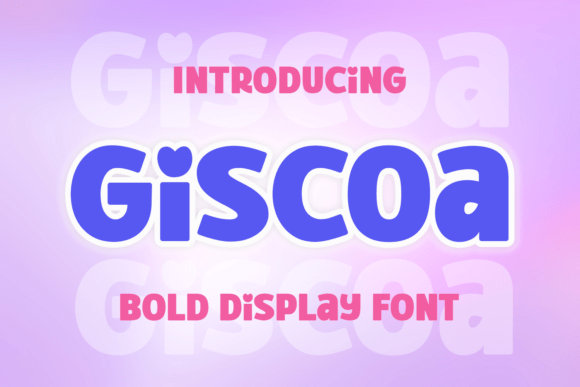Giscoa: The Animated Display Font for Vibrant Shop Branding