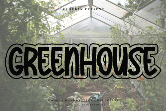 Greenhouse: The Warm Display Font for Handmade Creators