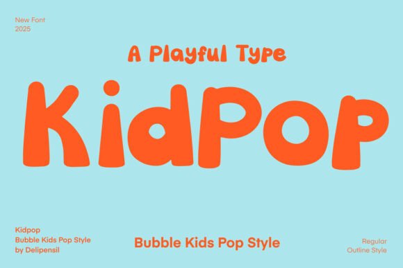 Kidpop: The Playful Display Font for Vibrant Campaigns