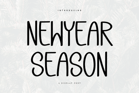 Newyear Season: A Handwritten Display Font for Editorial Design