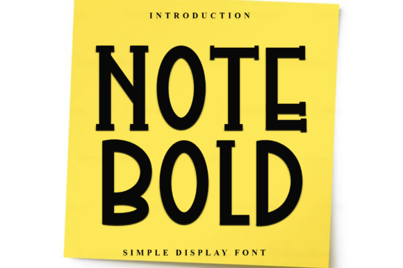 Note Bold: A Unique Display Font for Handmade Creators