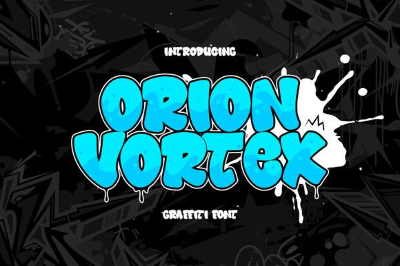 Orion Vortex: The Bold Graffiti Typeface for Urban Editorial Design