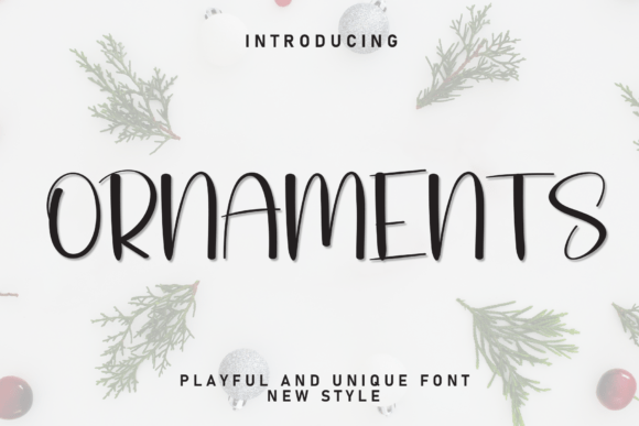 Ornaments: A Sweet Handwritten Display Font for Editorial Design