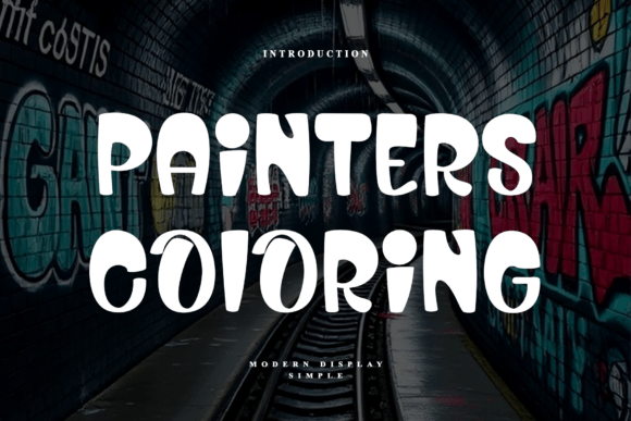Painters Coloring: The Bold Display Font for Scroll-Stopping Campaigns