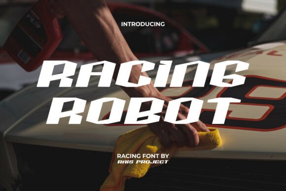 Racing Robot: The High-Octane Display Font for Viral Campaigns