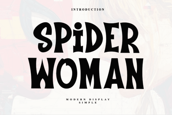 Spider Woman: A Bold Display Font for Handmade Creators