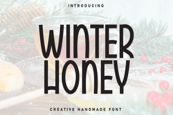 Winter Honey: A Handwritten Display Font for Editorial Design