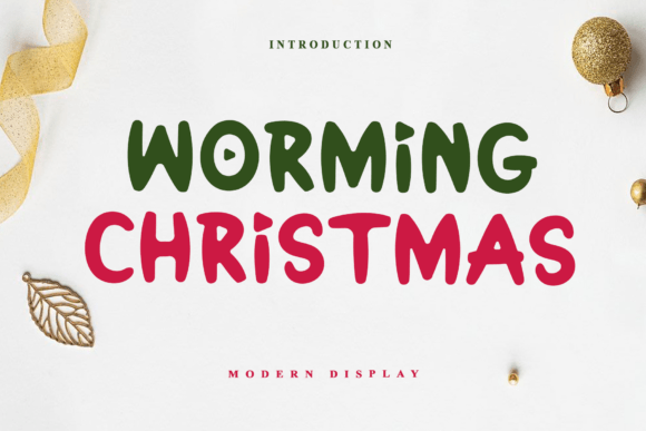 Worming Christmas: The Sweet Display Font for Holiday Branding